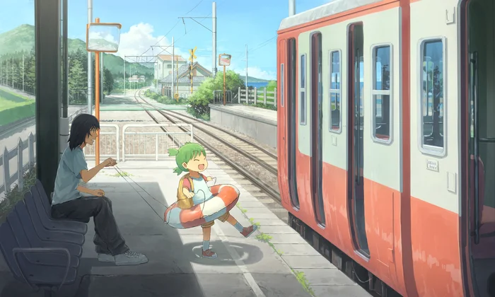 The sea! The sea! The sea! - Anime, Anime art, Yotsubato!, Koiwai yotsuba