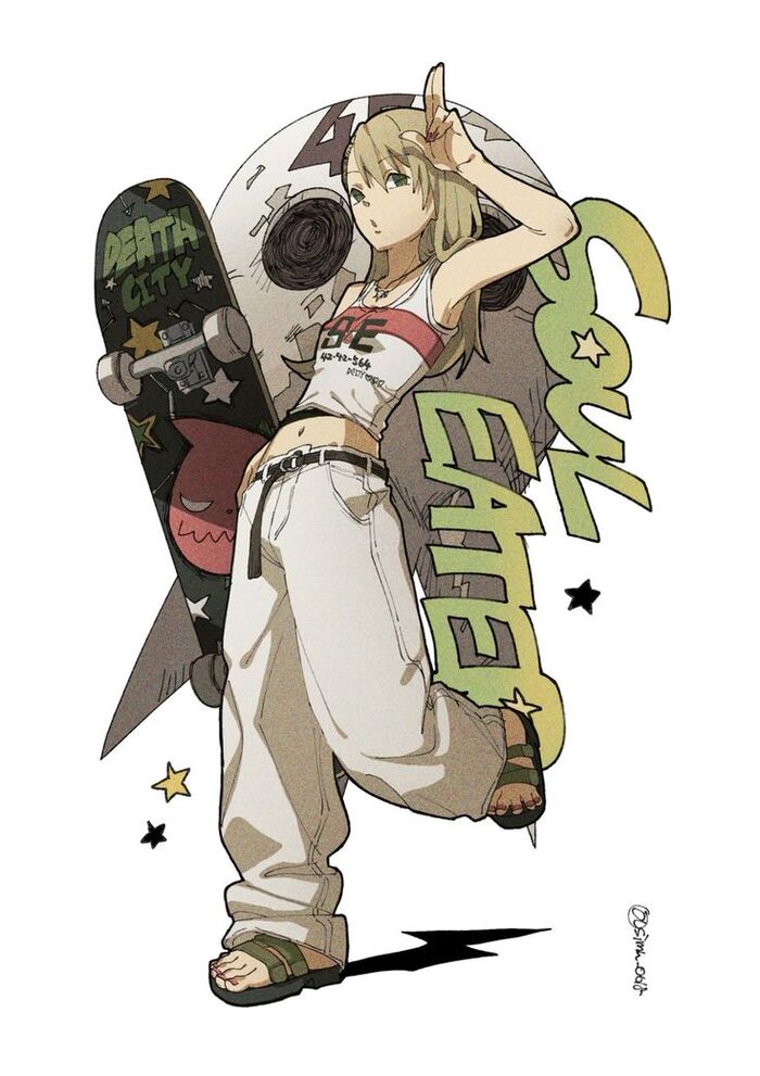  , , Anime Art, Soul Eater, Maka Albarn, , 