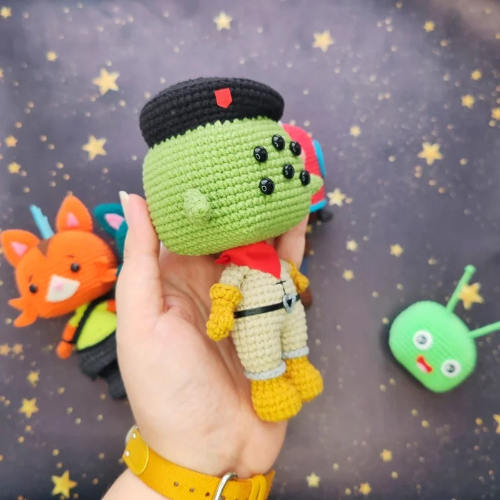 Extreme Space - My, Final Space, Knitted toys, Amigurumi, Needlework without process, Animated series, Crochet, Soft toy, Friday tag is mine, Plush Toys, Longpost