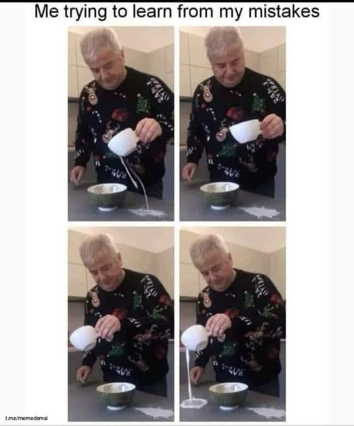 Я пытаюсь учиться на своих ошибках