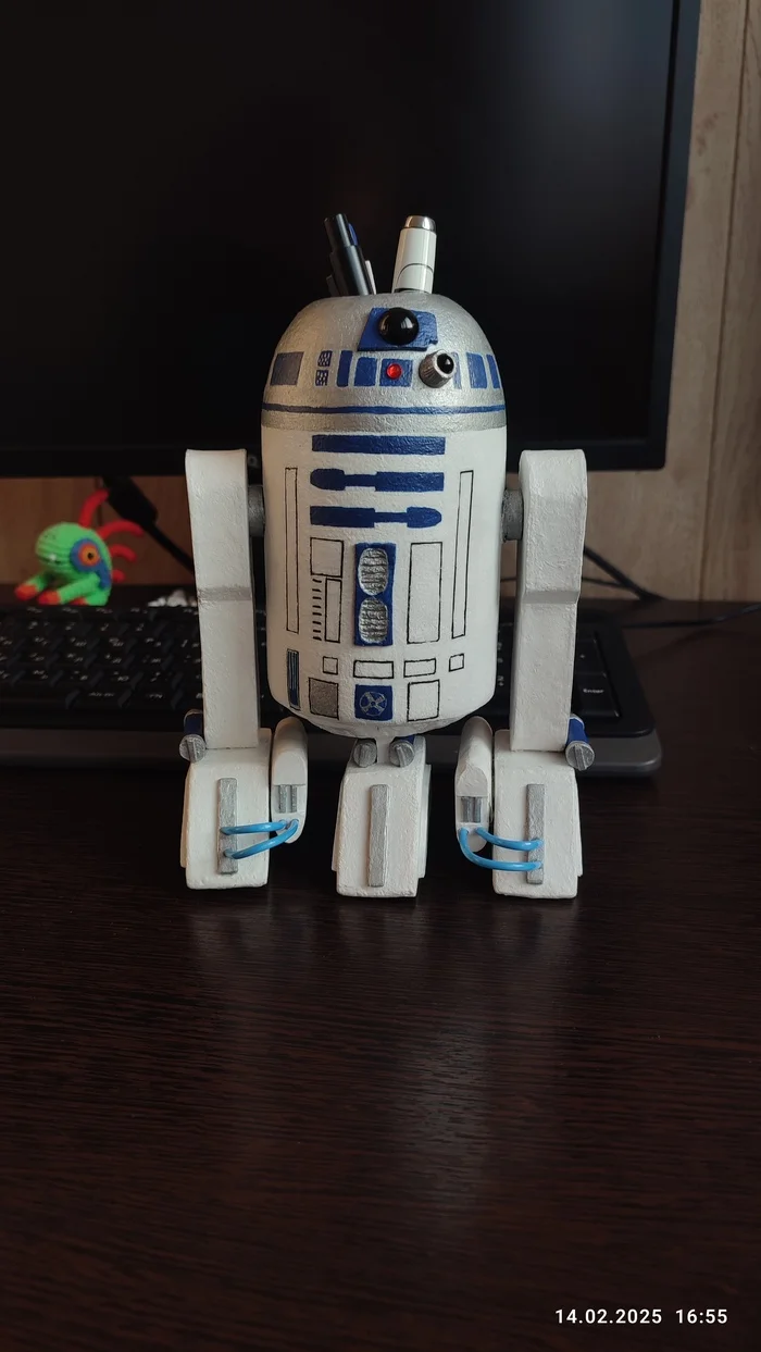 My first papier-mache work - My, Star Wars, R2-D2