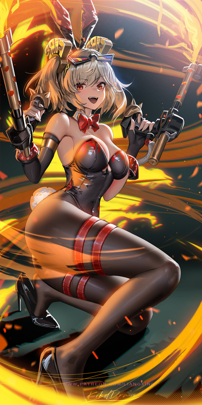  Anime Art, , , Zenless Zone Zero, Burnice White (zzz), Liang Xing, Bunnysuit
