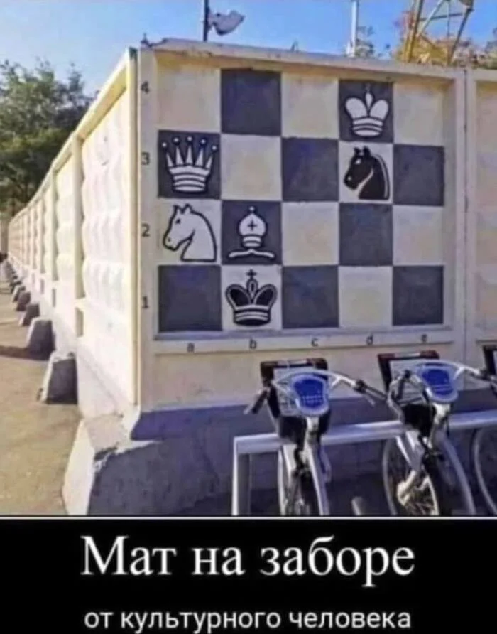 Мем Мемы, Юмор, Фотография, Стрит-арт, Картинка с текстом, Шахматы