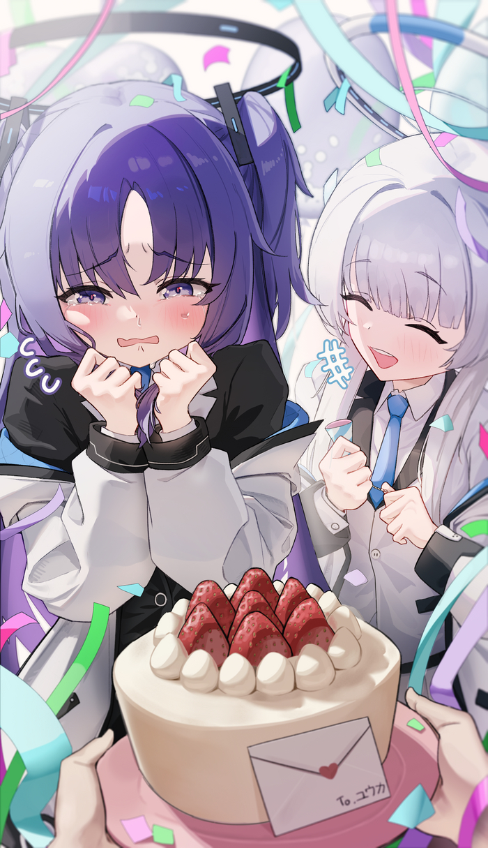      , Anime Art, Blue Archive, Hayase Yuuka, Ushio Noa,  , 