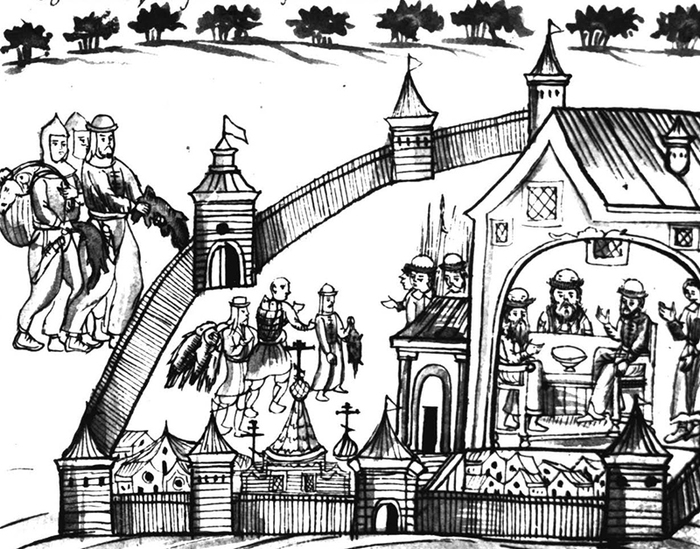 Cбор ясака в Тюмени. Ремизовская летопись