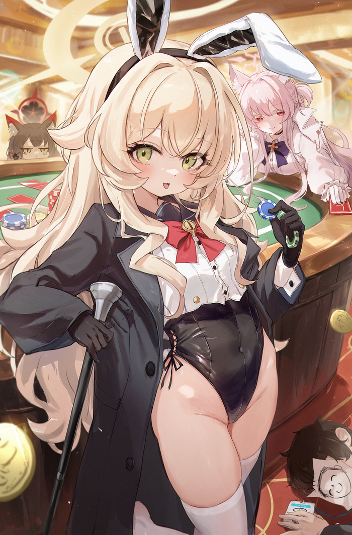   -  , Anime Art, Blue Archive, Professor Niyaniya, Sensei (Blue Archive), Kiyosumi Akira, Kosaka Wakamo, , ,  , Bunnysuit, , , , Animal Ears, 