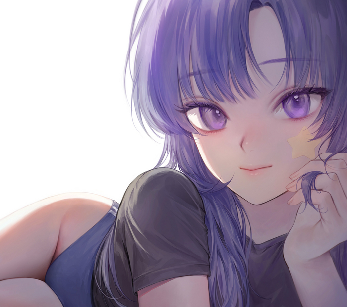 Две милашки смотрят друг на друга