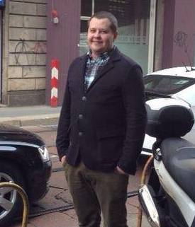 Художник Сергей Сапожников в 2014 году.