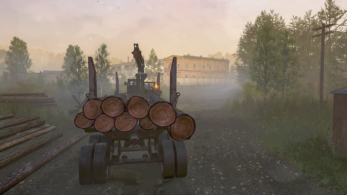 Каждое бревно пронумеровано