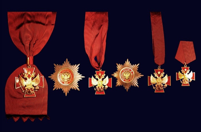 Итоговый вариант, все 4 степени с государственным орлом.