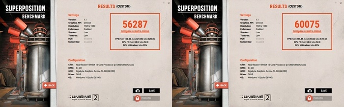 Unreal Superposition BenchMark (ДО и ПОСЛЕ настроек)