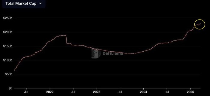 Предложение стейблкоинов в системе продолжает бить рекорды