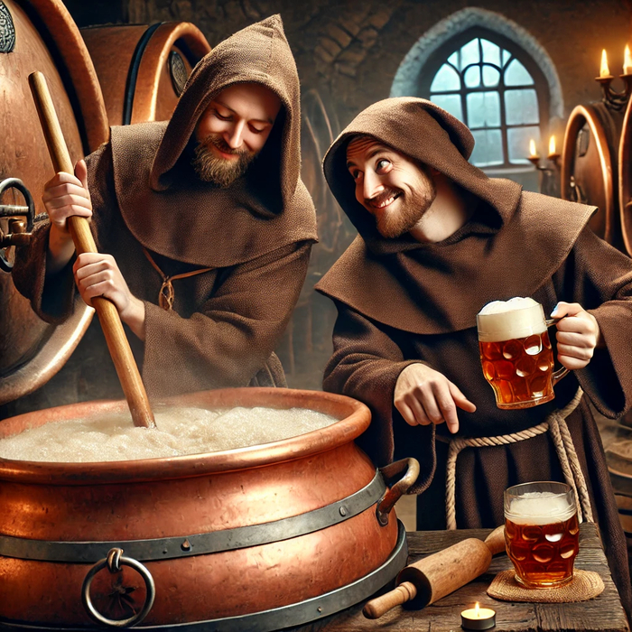 Пока варит один, второй бессовестно накидался прекрасным пивом. И ничуть об этом не жалеет.