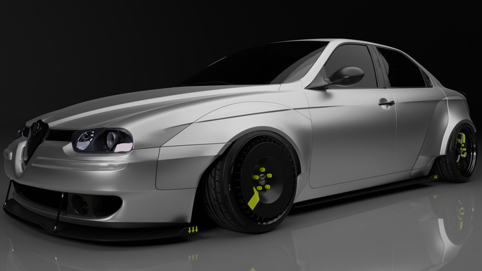    Alfa Romeo 156 3D, Alfa Romeo, Blender, 