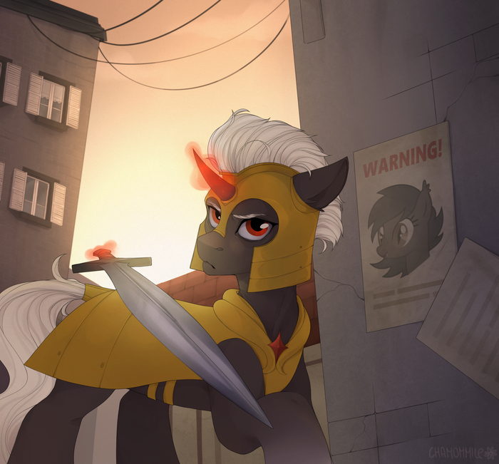 Солдат в переулке