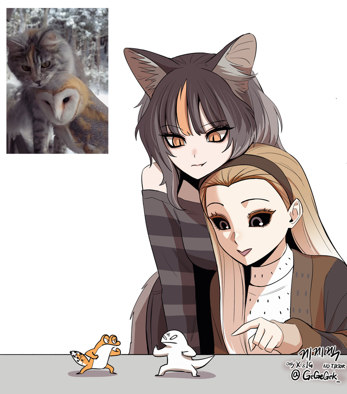    , , Anime Art, , Animal Ears, Gegegekman,  , , ,   