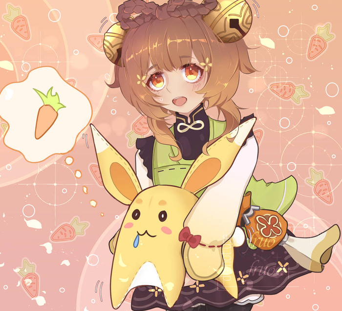   Yaoyao (Genshin Impact), Genshin Impact, Anime Art, Game Art, , 