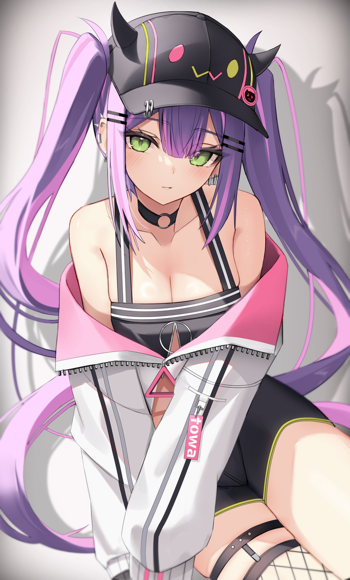 Towa Anime Art, , Hololive, Tokoyami Towa