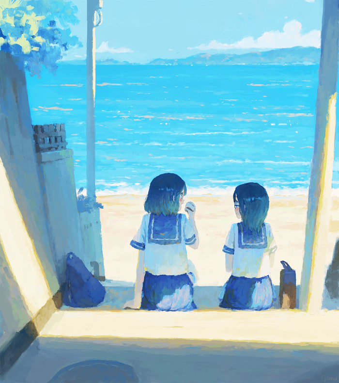  , Anime Art, Original Character, Seifuku, , , Fjsmu