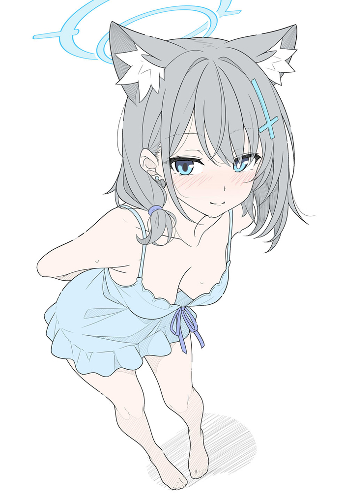 Shiroko Blue Archive, Sunaookami Shiroko, , , , , Anime Art, T1kosewad, Animal Ears