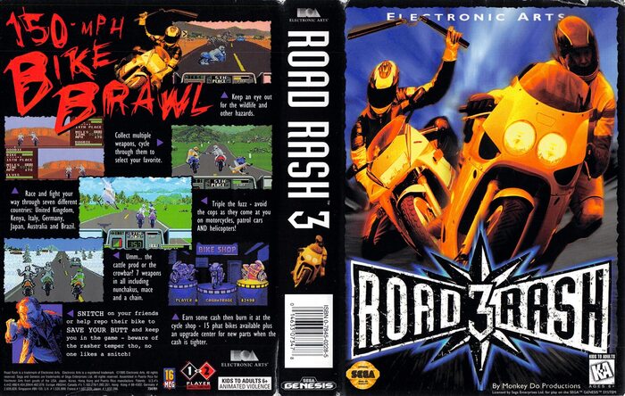 Road Rash 3 -, , Road Rash 3, Sega Mega Drive, , ,  