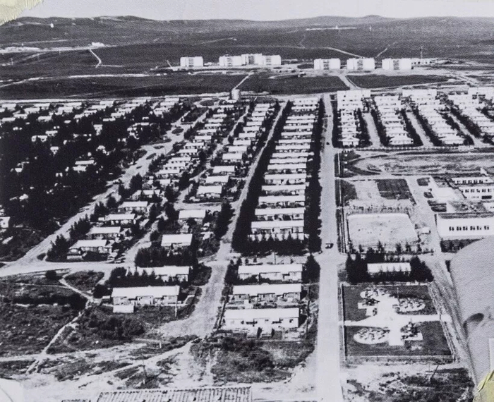 Вид на Дорнод с самолета, 1980 год