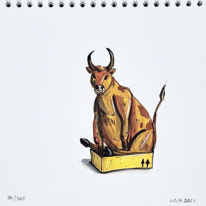 Очередная попытка в "Рисую каждый день". 96/365