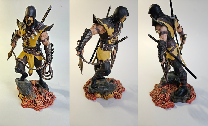 Тут я решил поиграть с проливками и кистью. Как вы понимаете, проиграл. Зато аэрографом они кладутся как родные. Но тогда его не было