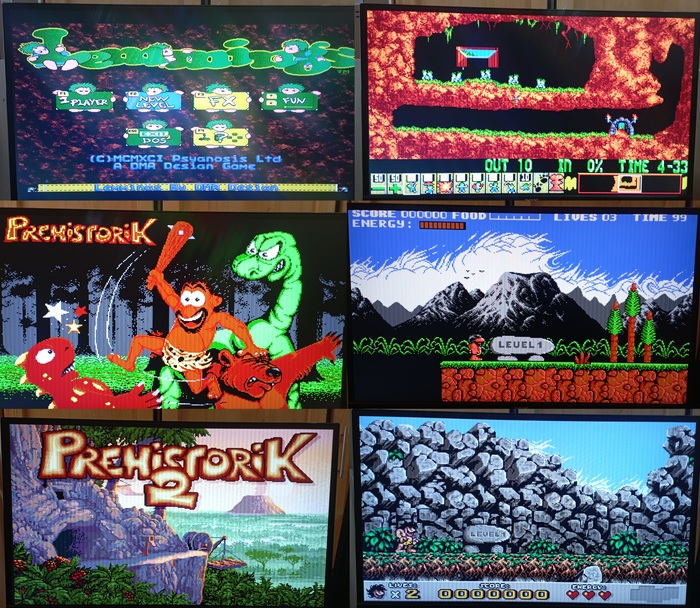 Lemmings (1991). Prehistorik (1991). Prehistorik 2 (1993)