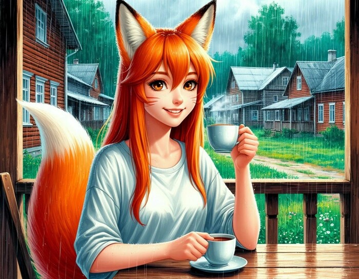    (), , , ,  , Anime Art, Animal Ears, , , 