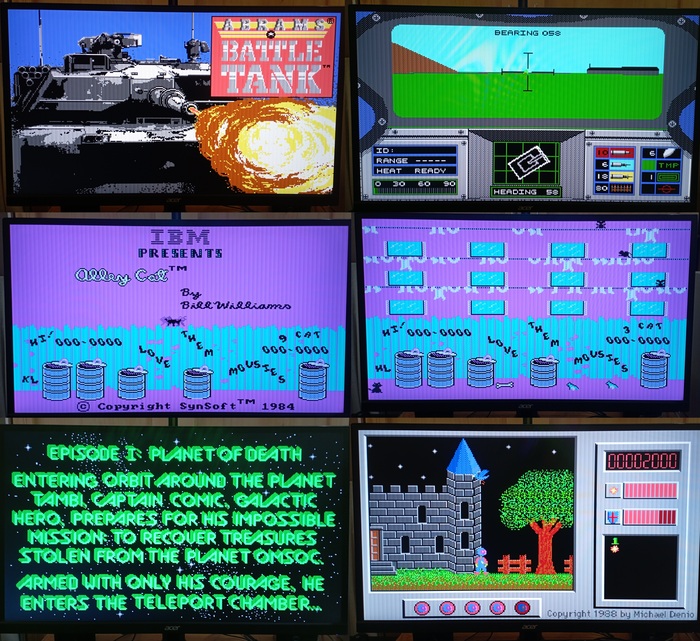 Abrams Battle Tank (1988). Alley Cat (1984).Captain Comic (1988)