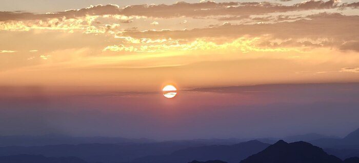 Рассвет на горе Синай.