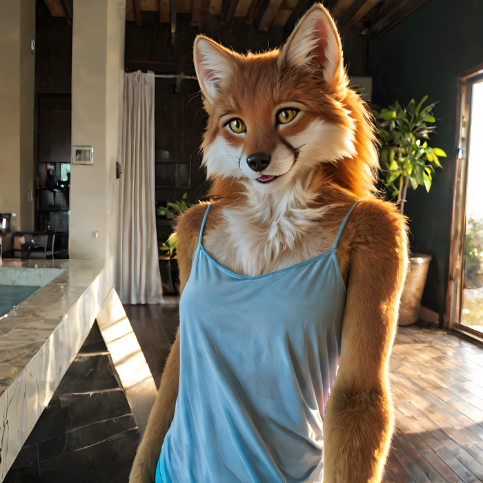    Wolfmks #1203 ,  , Furry Art, Furry Fox, Stable diffusion 3