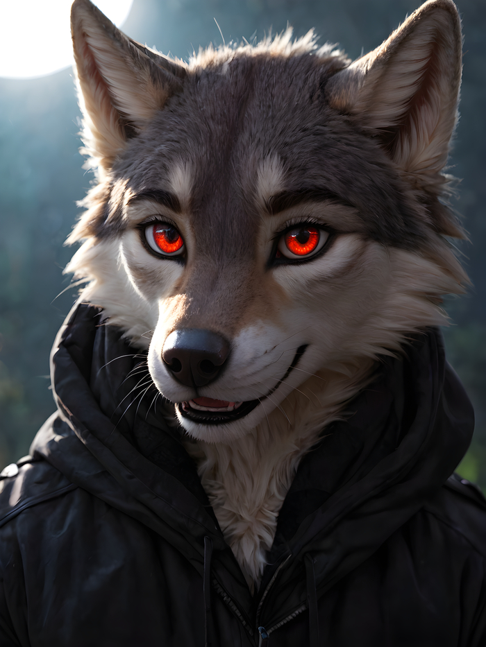    Wolfmks #1206 ,  , Furry Art, Furry wolf, Stable diffusion 3