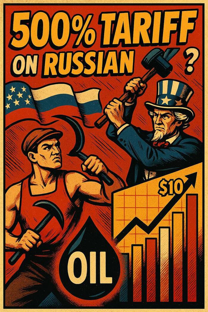 США хочет влепить 500% пошлины на тех, кто покупает российскую нефть