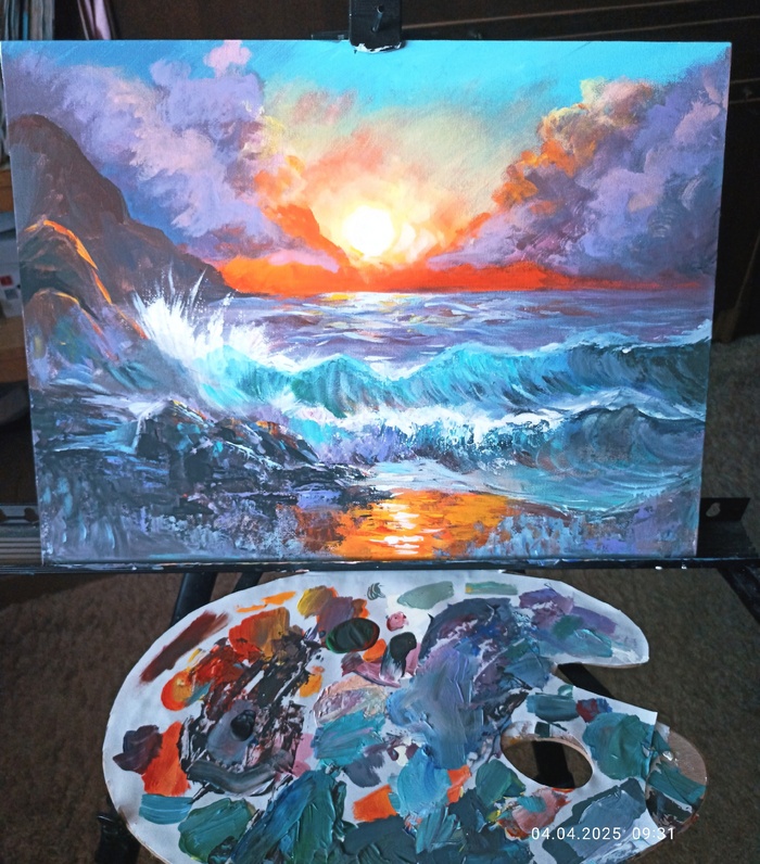 Скетч или картина? Вопрос, Спроси Пикабу, Картина, Рисование, Гуашь, Акрил, Живопись