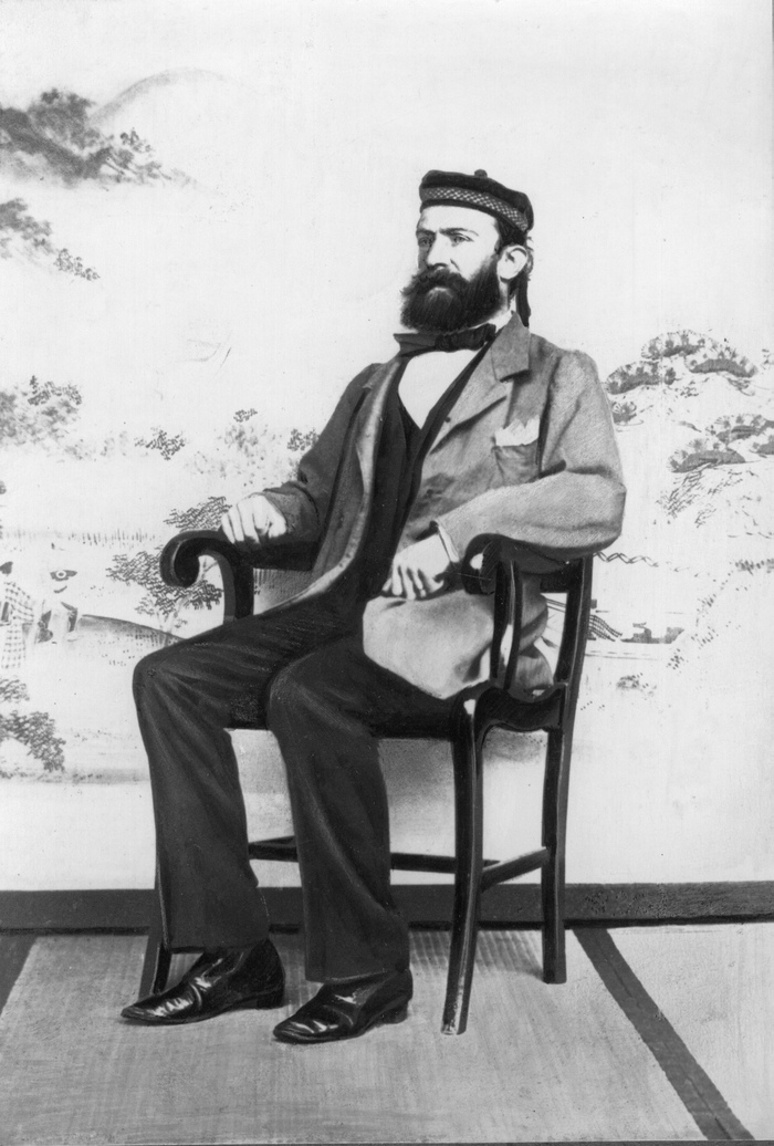 Портрет К.И. Максимовича в Японии, 1861 г. Фото из Коллекции негативов и фотографий Ботанического музея БИН РАН.