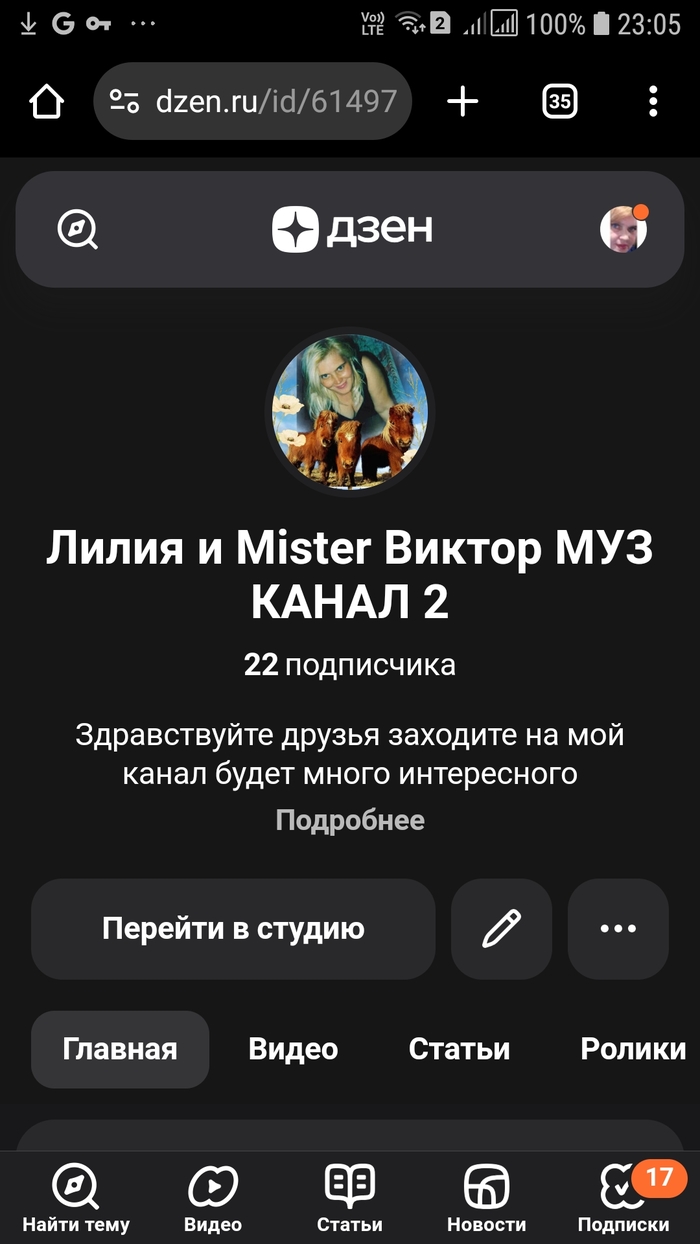 Мой канал на "Дзене"