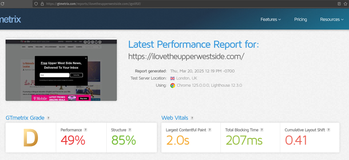 SiteGround GTMetrix be like