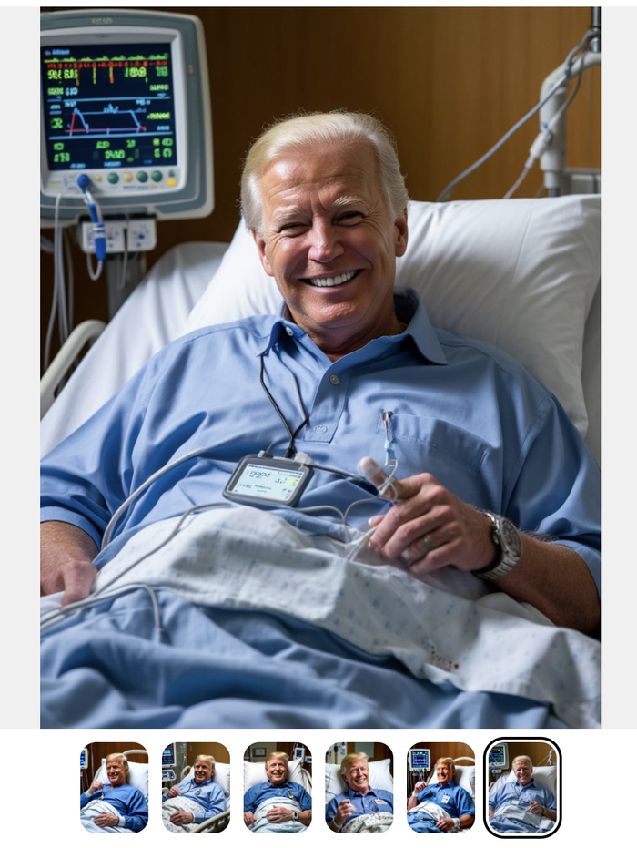 Забавно, что Трамп в больнице воспринимается как Джо Байден