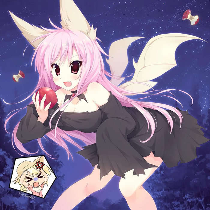   My Little Pony, Applejack, Fluttershy, Flutterbat, , , Anime Art