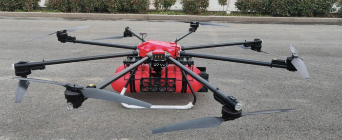 Переоборудование сельхоз дронов для пожаротушения - достаточно трудный процесс, испытания таких дронов активно проводит компания Инкор (Санкт-Петербург)