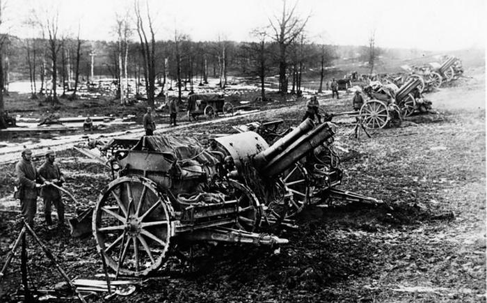 Немецкие 150-мм гаубицы