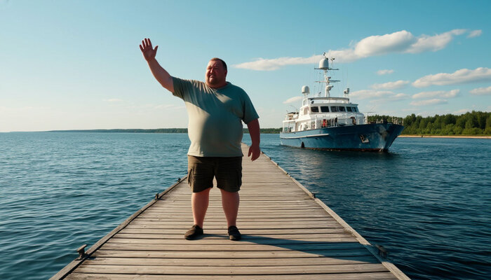 Пытался сгенерировать чувака из ДМБ на пристани)