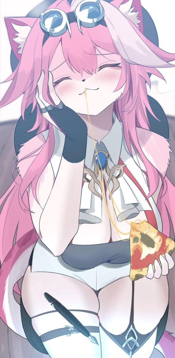  , Anime Art, , Furry Art, Animal Ears, Yotsumoto92, Hololive, Virtual YouTuber, Raora Panthera