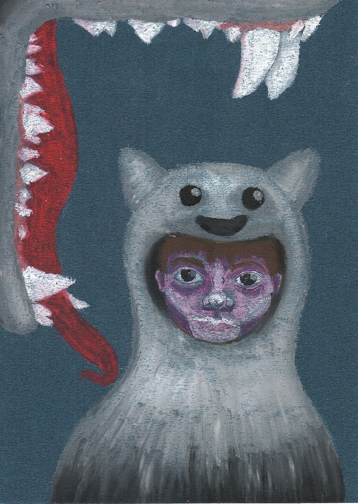 2025/ А4/ Бумага, масляная пастель