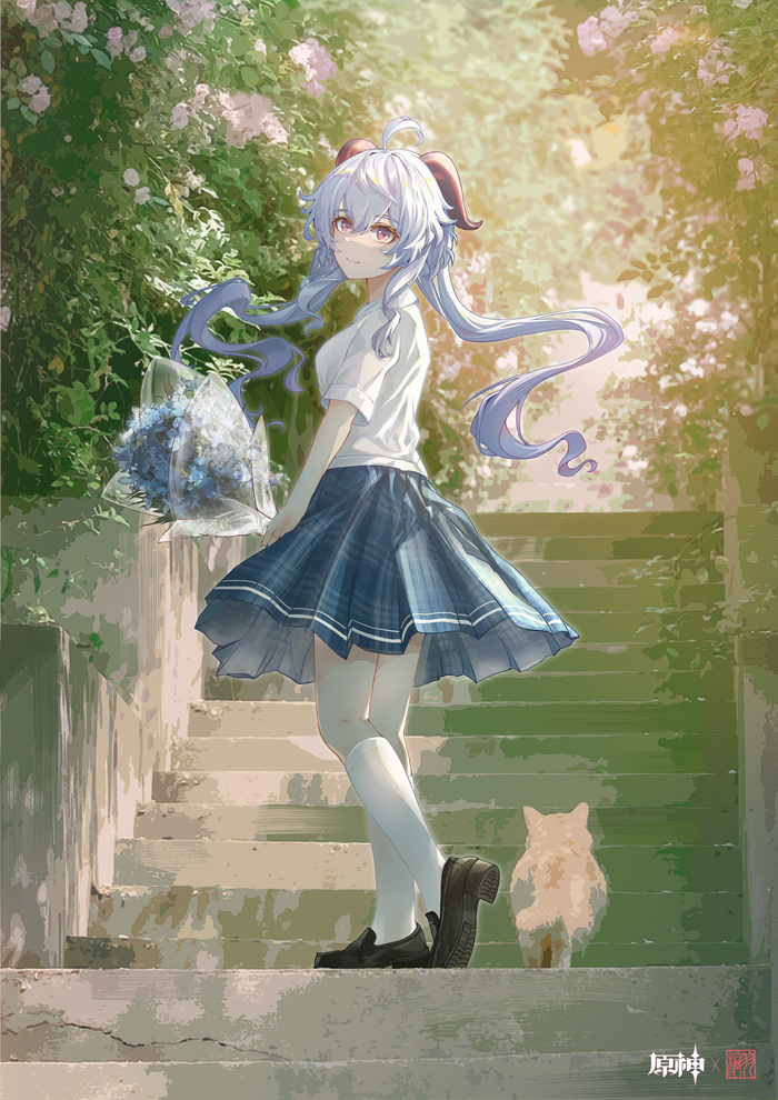 Ganyu #007 , Anime Art, Genshin Impact, Ganyu (Genshin Impact), , , , , , , , , ,  , 