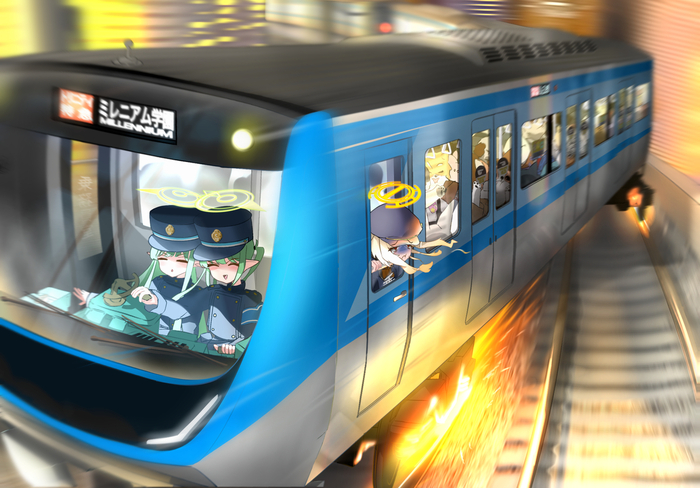     , Anime Art, Blue Archive, Tachibana Hikari, Utsumi Aoba, Tachibana Nozomi