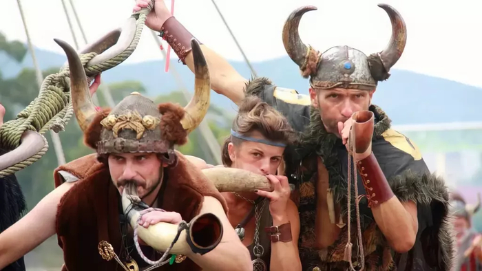 Викингов любят изображать в рогатых шлемах