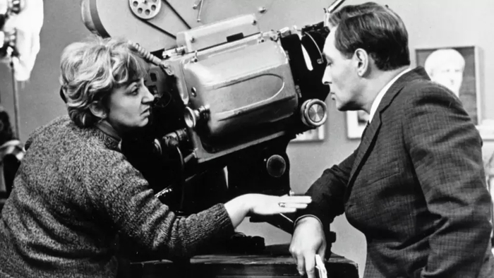 Татьяна Лиознова и Вячеслав Тихонов на съемках «Семнадцати мгновений весны»